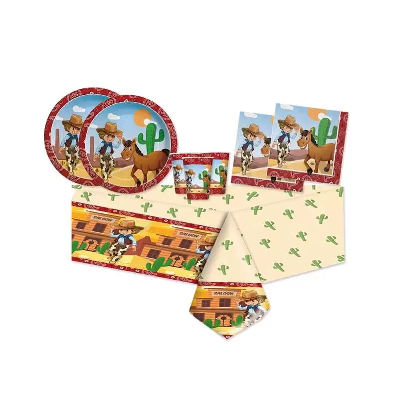 KIT N.16 COWBOY - SET TAVOLA