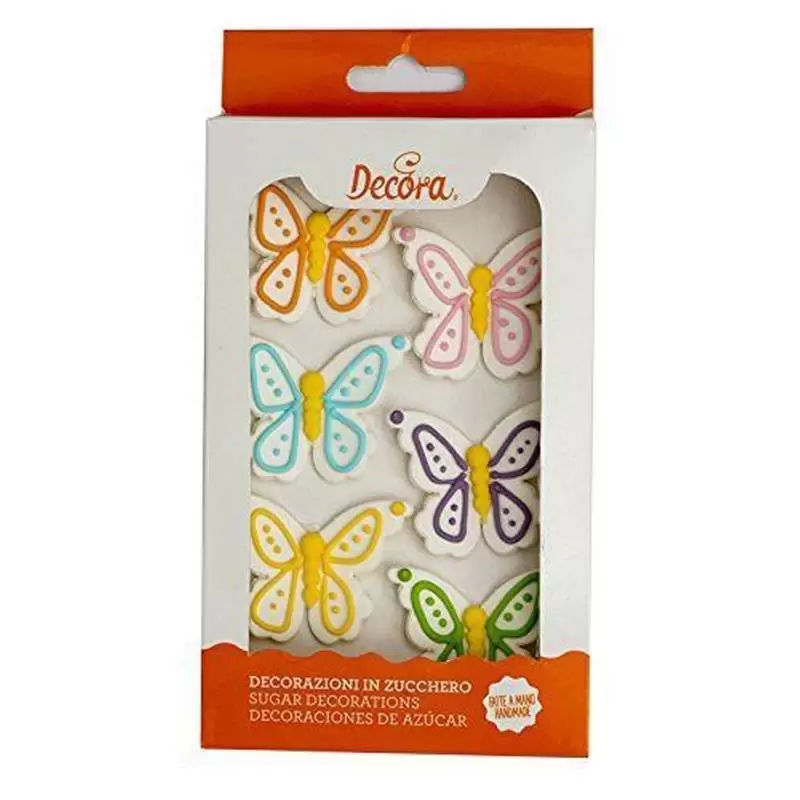 FARFALLE DI ZUCCHERO DECORA - DECORAZIONI PER TORTE