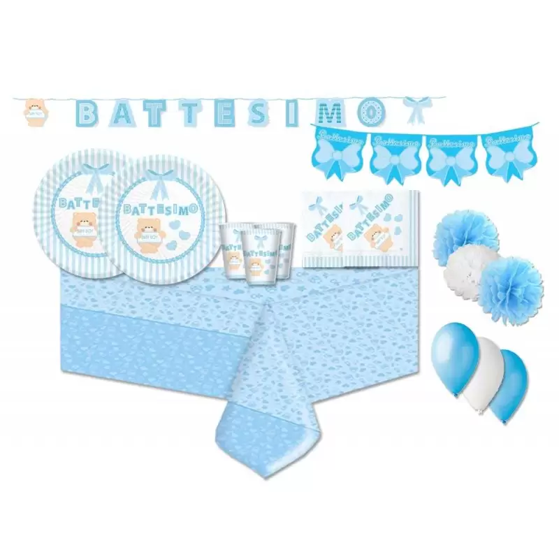 KIT N.46 BATTESIMO CULLA CELESTE - ACCESSORI TAVOLA