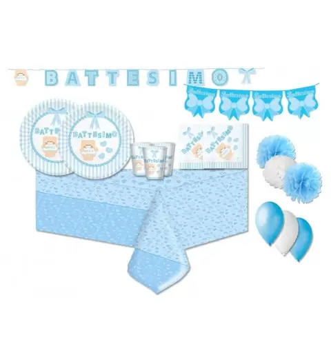 KIT N.46 BATTESIMO CULLA CELESTE - ACCESSORI TAVOLA
