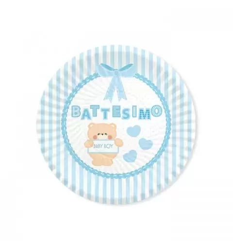 KIT N 43 - BATTESIMO CULLA  CELESTE ACCESSORI TAVOLA