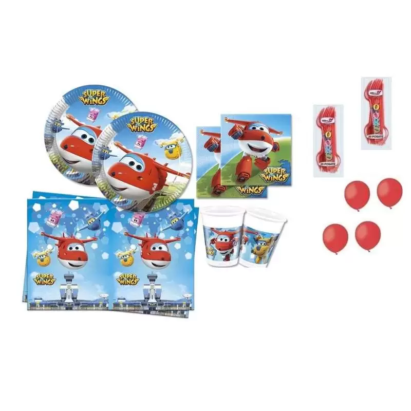 KIT N.6 SUPER WINGS - COORDINATO TAVOLA