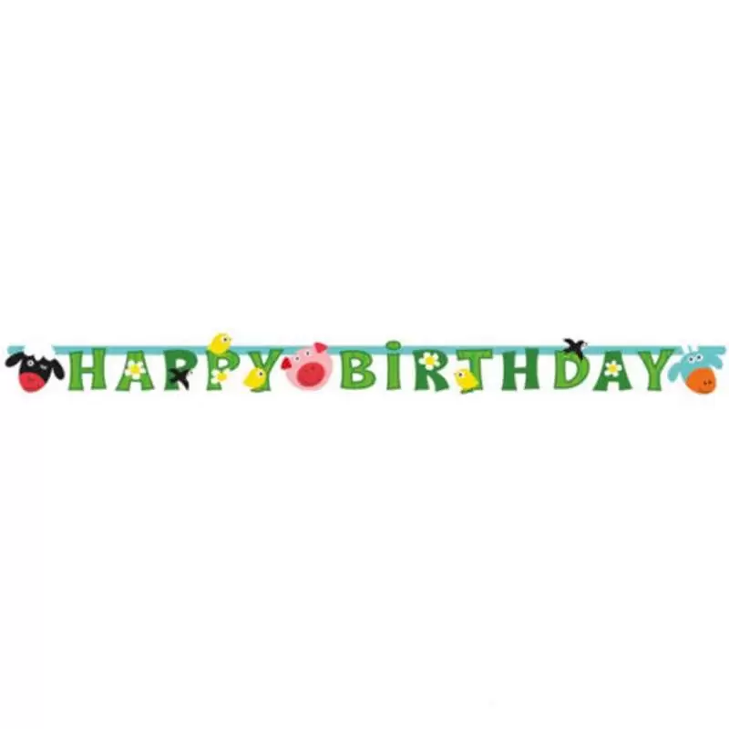 GHIRLANDA FUN FARM - ADDOBBI COMPLEANNO