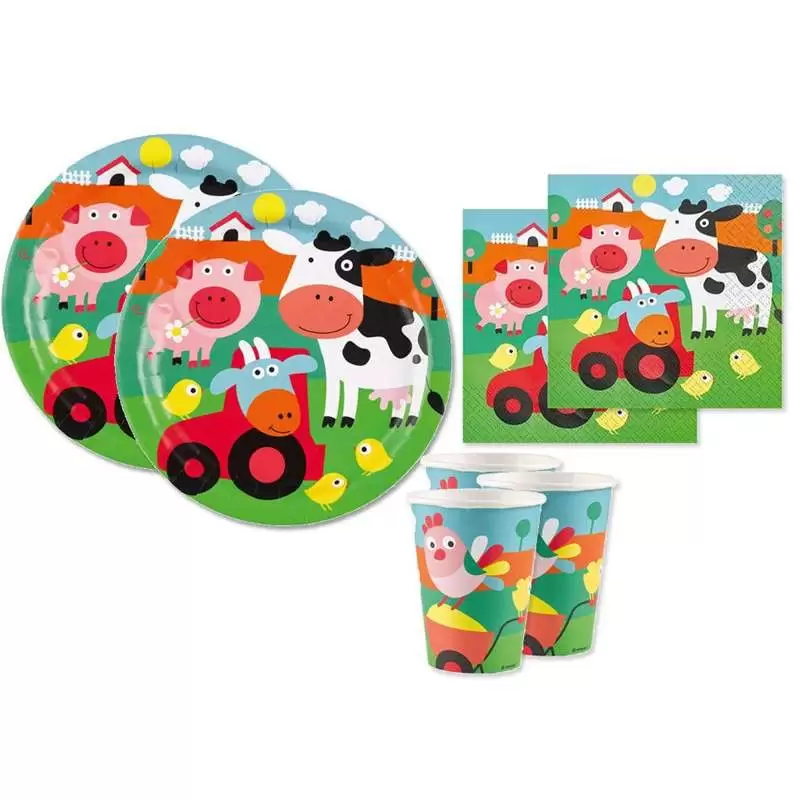 KIT N.2 FUN FARM - ACCESSORI TAVOLA ALLEGRA FATTORIA