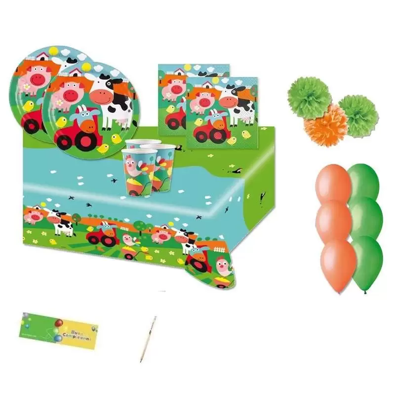 KIT N.49 FUN FARM - ARTICOLI PER LA TAVOLA