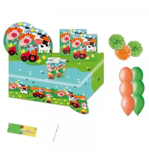 KIT N.49 FUN FARM - ARTICOLI PER LA TAVOLA