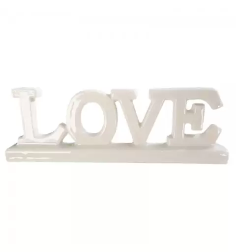SCRITTA LOVE IN CERAMICA - SEGNAPOSTO WEDDING