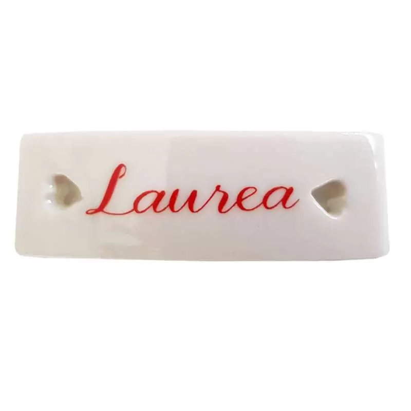 ETICHETTE IN CERAMICA - CON SCRITTA LAUREA