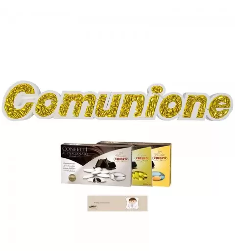 POLISTIROLO PORTACONFETTI - SCITTA COMUNIONE