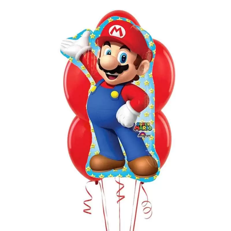 COMPOSIZIONE PALLONCINI - SUPER MARIO BROS