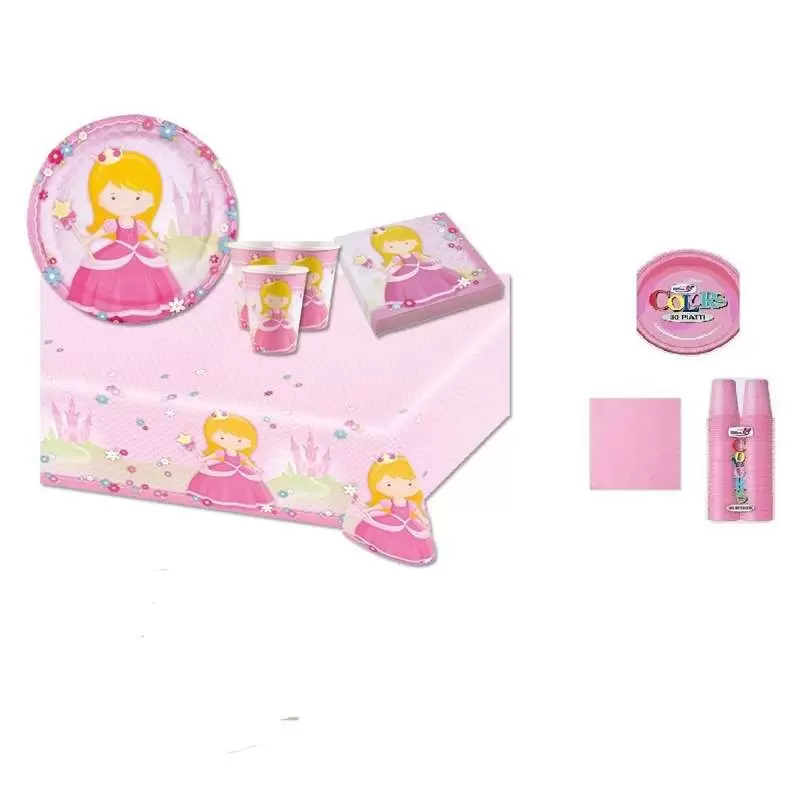 KIT N.7 MY PRINCESS - SET TAVOLA PER COMPLEANNI