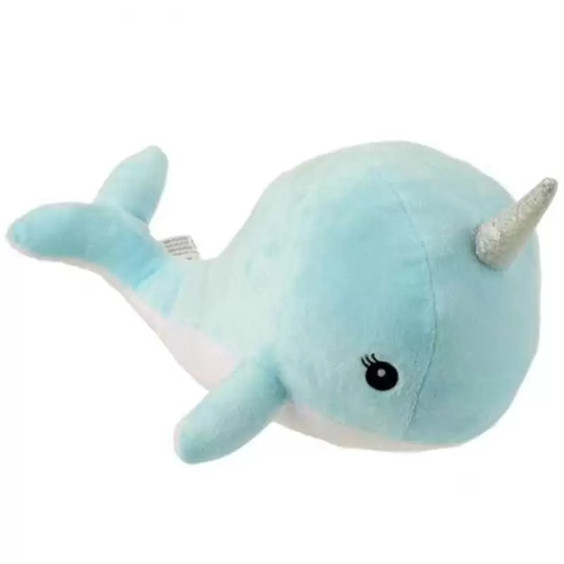 CUSCINO A FORMA DI UNICORNO DEL MARE - NARVALO