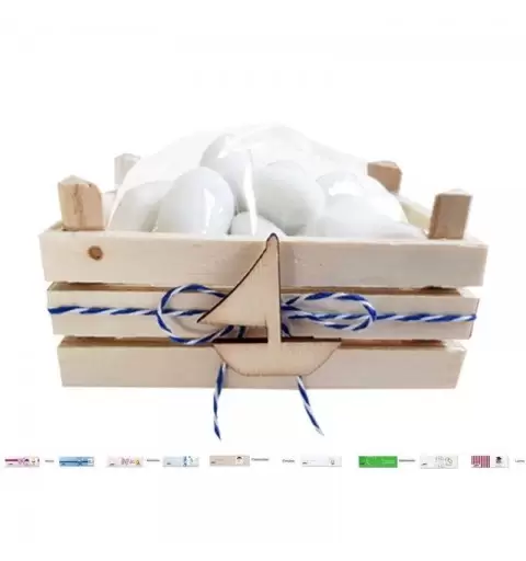 BOMBONIERE MARE - CASSETTINE CON DECORAZIONI IN LEGNO