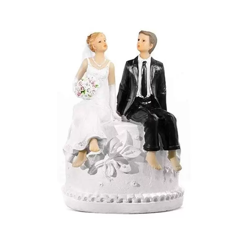 SPOSI SEDUTI SULLA TORTA - CAKE TOPPER CON SALVADANAIO