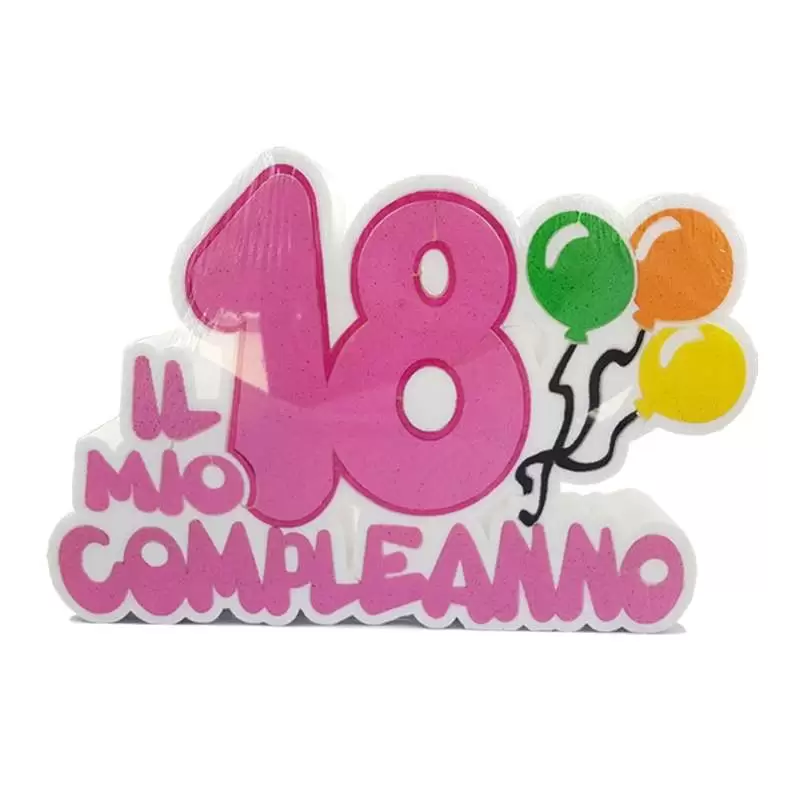 IL MIO 18° COMPLEANNO - DECORAZIONE IN POLISTIROLO