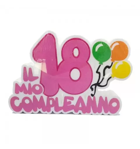 IL MIO 18° COMPLEANNO - DECORAZIONE IN POLISTIROLO