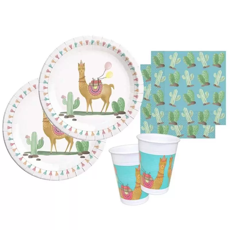 KIT N.22 LAMA CACTUS - SET TAVOLA PER FESTE