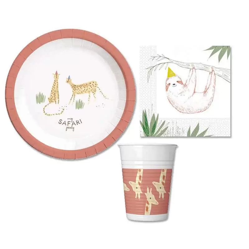 KIT N.29 MY SAFARI PARTY - ACCESSORI PER LA TAVOLA