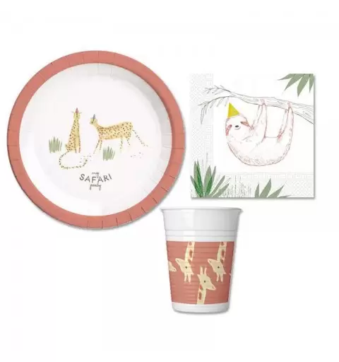 KIT N.29 MY SAFARI PARTY - ACCESSORI PER LA TAVOLA