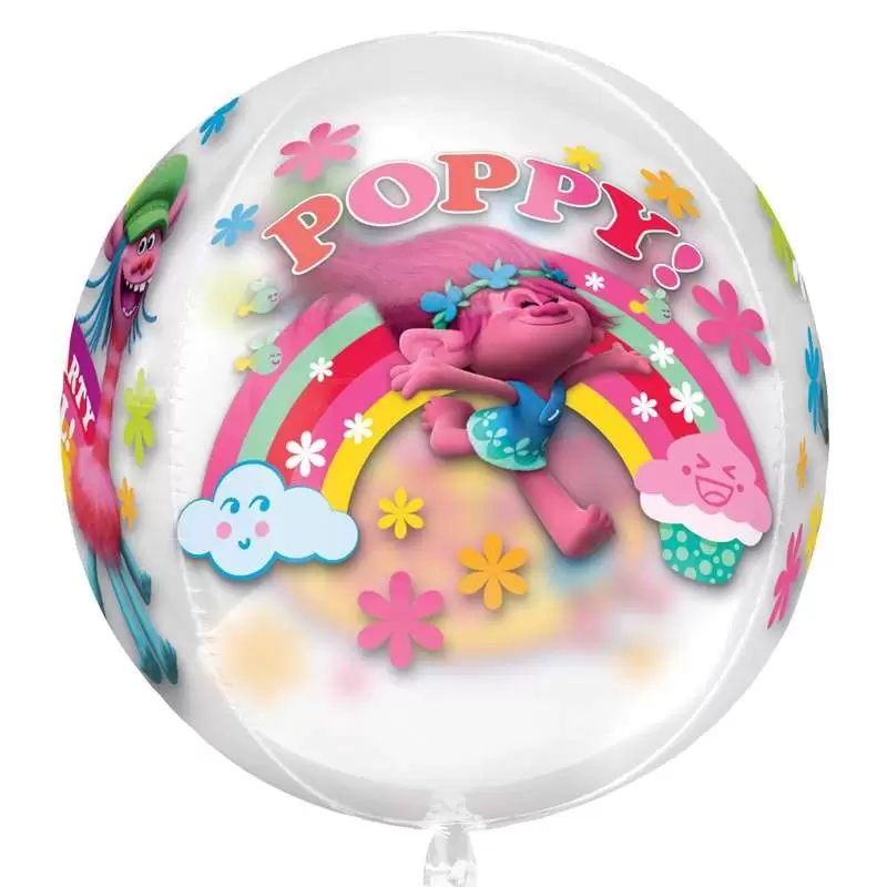 PALLONCINO ORBZ TROLLS - TONDO CON BELLISSIME GRAFICHE