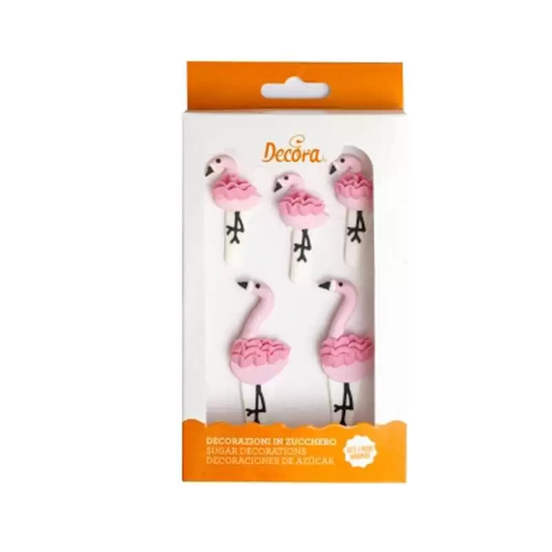 FENICOTTERI ROSA DI ZUCCHERO - DECORA