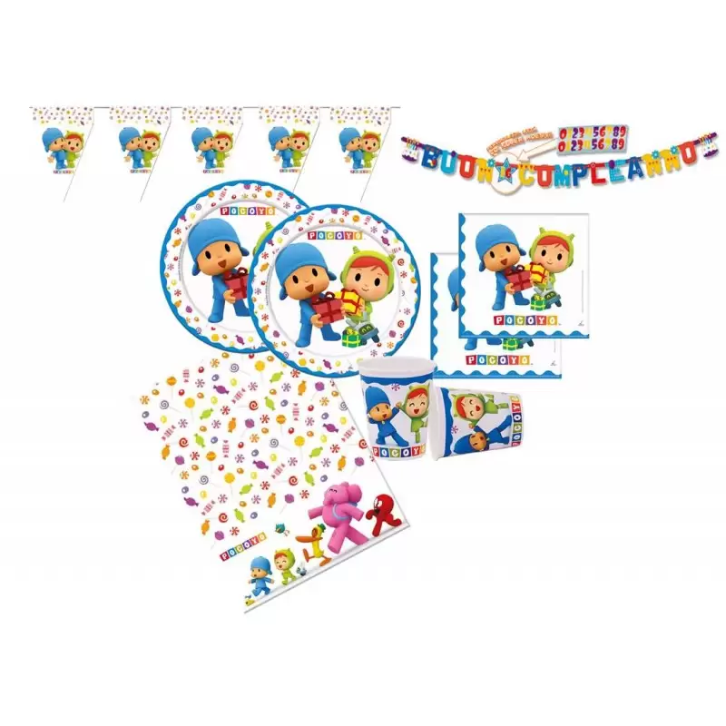 KIT N 17 - COORDINATO POCOYO  ADDOBBI COMPLEANNO