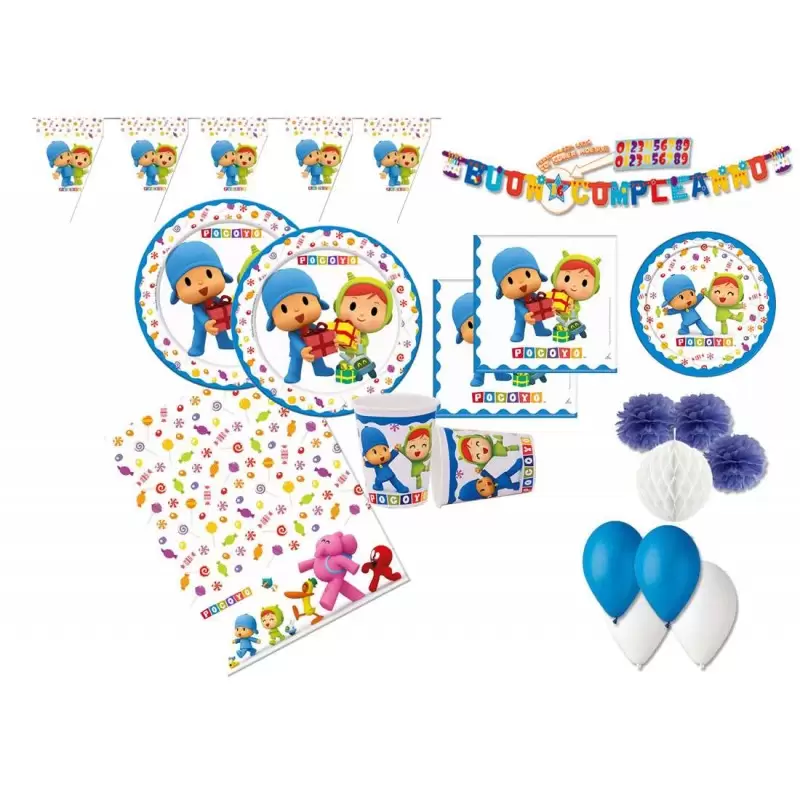 KIT N 52 - POCOYO ADDOBBI COMPLEANNO