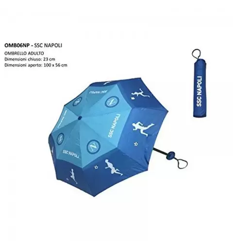 OMBRELLO BIANCO AZZURRO PIEGHEVOLE - TIFOSI DEL NAPOLI
