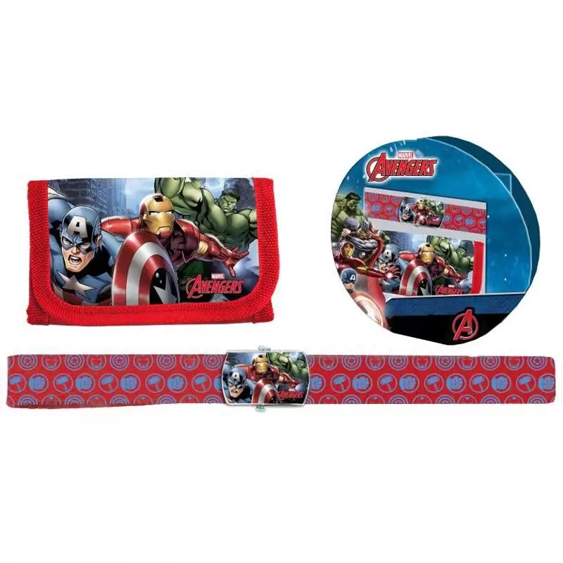 SET REGALO AVENGERS - PORTAFOGLIO E CINTURA MARVEL