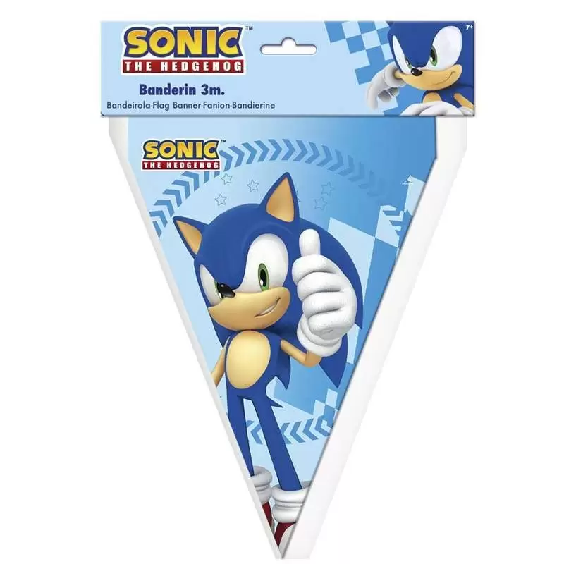 BANDIERINA SONIC - ADDOBBI PER FESTE