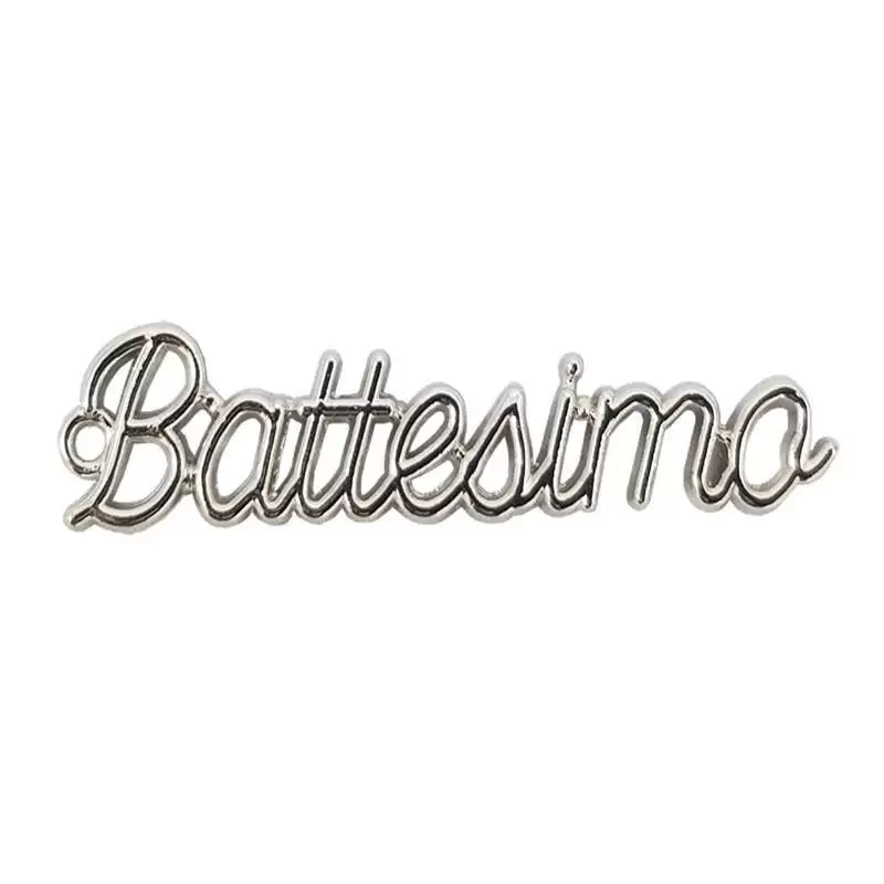 SCRITTA BATTESIMO COLOR ARGENTO - DECORAZIONE