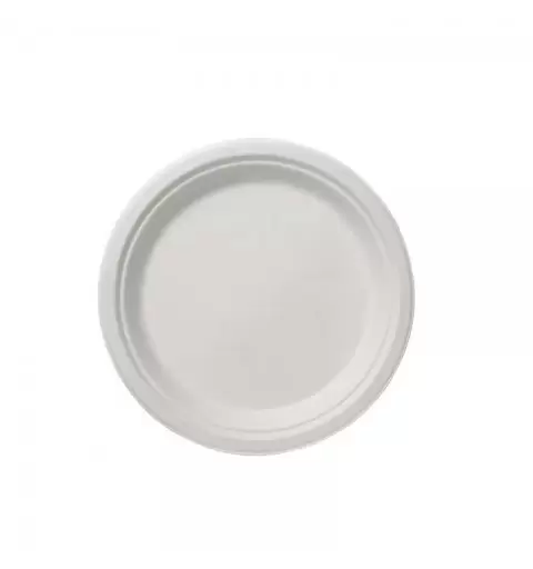 PIATTI ROTONDI BIODEGRADABILI - 50 PZ