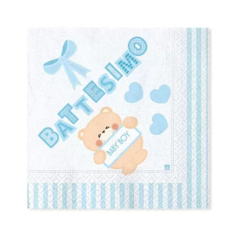 KIT N.10 BATTESIMO CULLA CELESTE - ACCESSORI PER LA TAVOLA