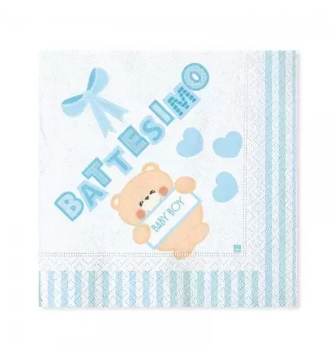 KIT N.10 BATTESIMO CULLA CELESTE - ACCESSORI PER LA TAVOLA