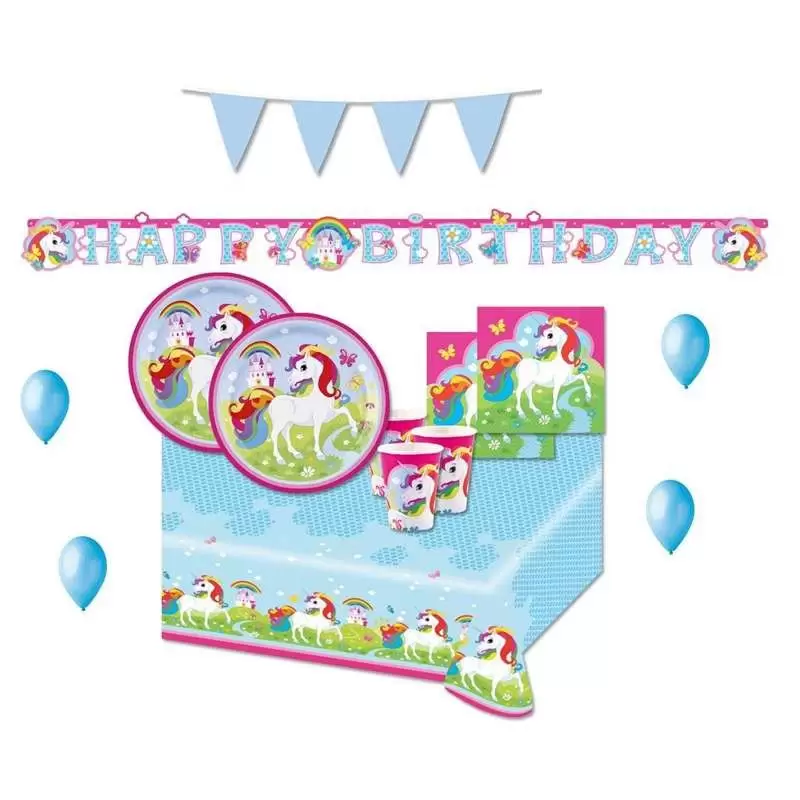 KIT N.27 UNICORNO RAINBOW - ACCESSORI PER LA FESTA