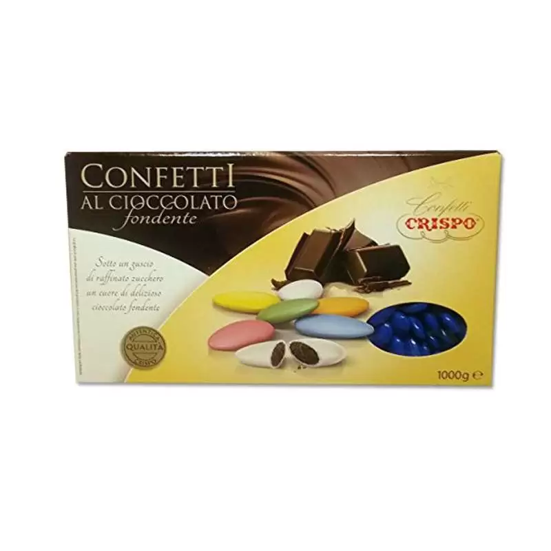 CONFETTI BLU CIOCCOLATO FONDENTE - CRISPO 1 KG