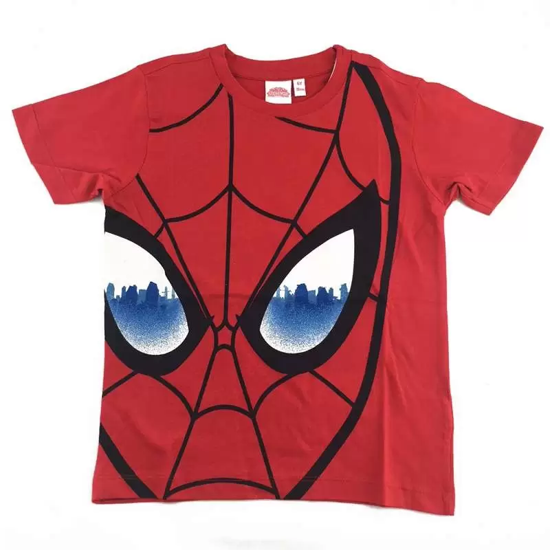 T-SHIRT SPIDERMAN ROSSA - MANICHE CORTE