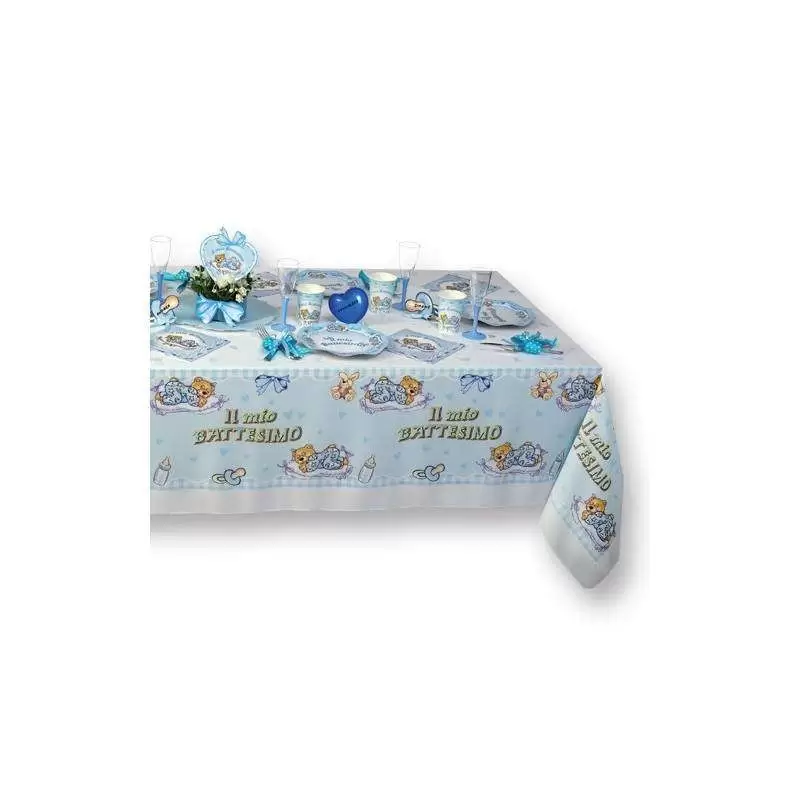 KIT N.54 BATTESIMO ORSETTO CELESTE – ARTICOLI PER LA TAVOLA