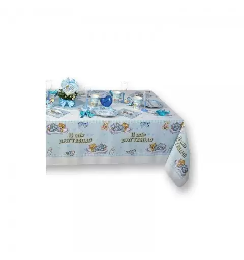 KIT N.54 BATTESIMO ORSETTO CELESTE – ARTICOLI PER LA TAVOLA