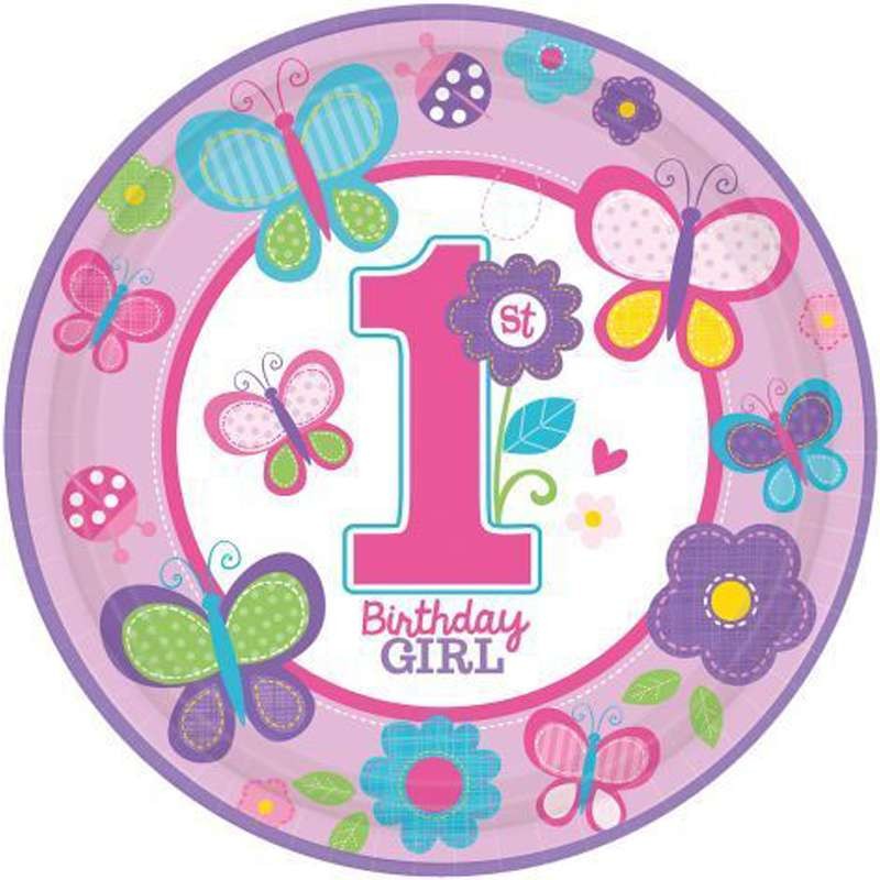 KIT N.49 BIRTHDAY GIRL 1 ANNO - ARTICOLI PER LA TAVOLA