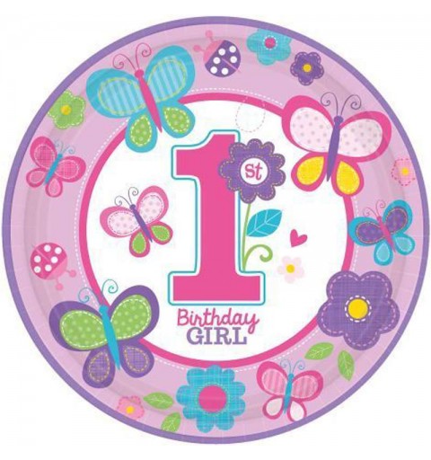 KIT N.49 BIRTHDAY GIRL 1 ANNO - ARTICOLI PER LA TAVOLA
