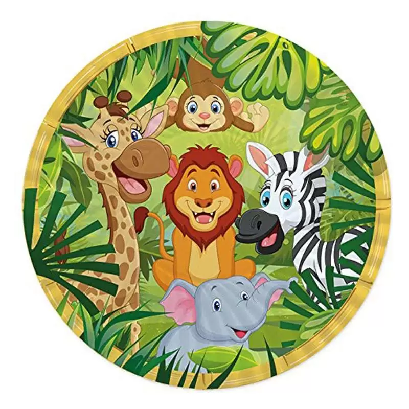 PIATTI ANIMALI DELLA GIUNGLA – 8 PZ