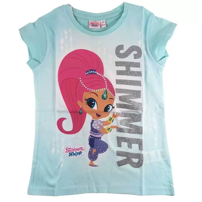 T-SHIRT SHIMMER AND SHINE - CELESTE