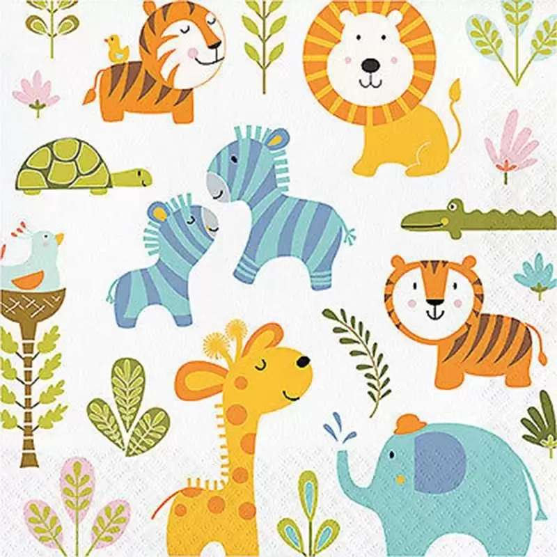 KIT N.49 HAPPI JUNGLE - COORDINATO TAVOLA