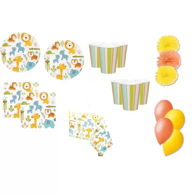 KIT N.49 HAPPI JUNGLE - COORDINATO TAVOLA