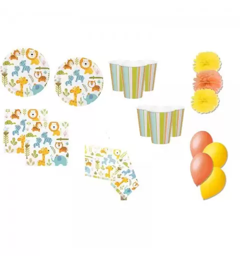 KIT N.49 HAPPI JUNGLE - COORDINATO TAVOLA