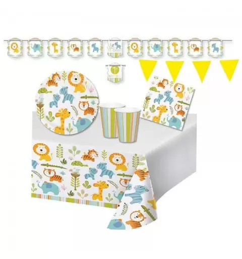 KIT N.17 HAPPI JUNGLE - SET PER LA TAVOLA