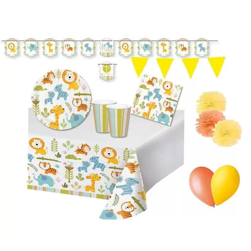 KIT N.55 HAPPI JUNGLE - ARTICOLI PER IL COMPLEANNO