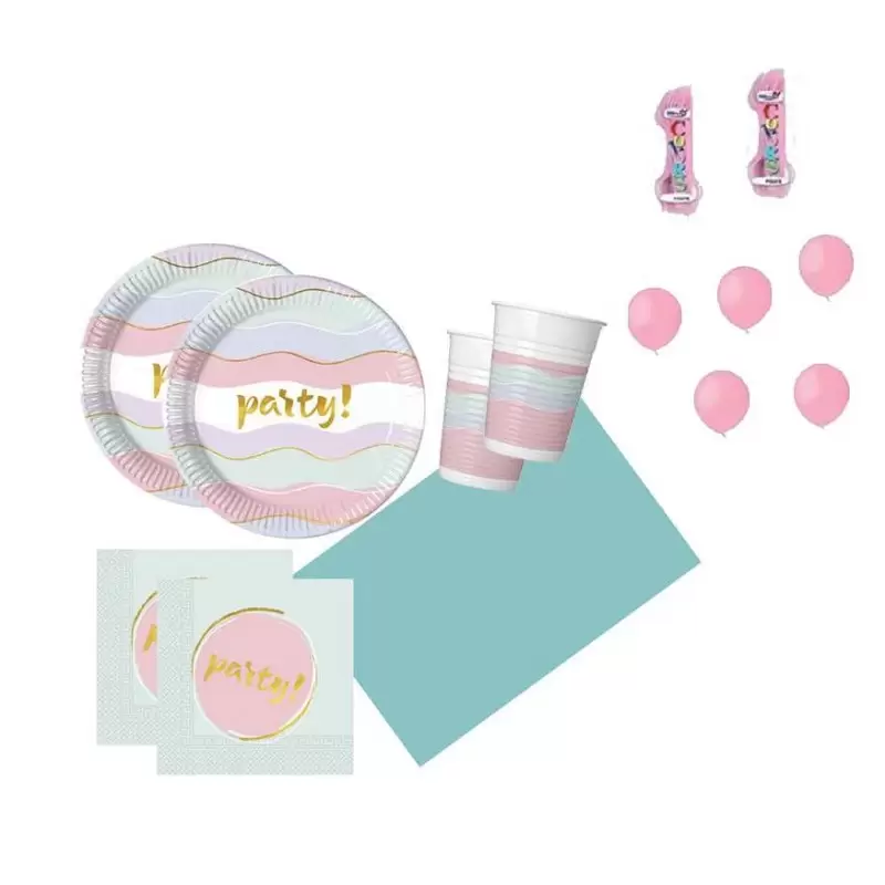 KIT N.6 ELEGANT PARTY - ADDOBBI PER IL COMPLEANNO