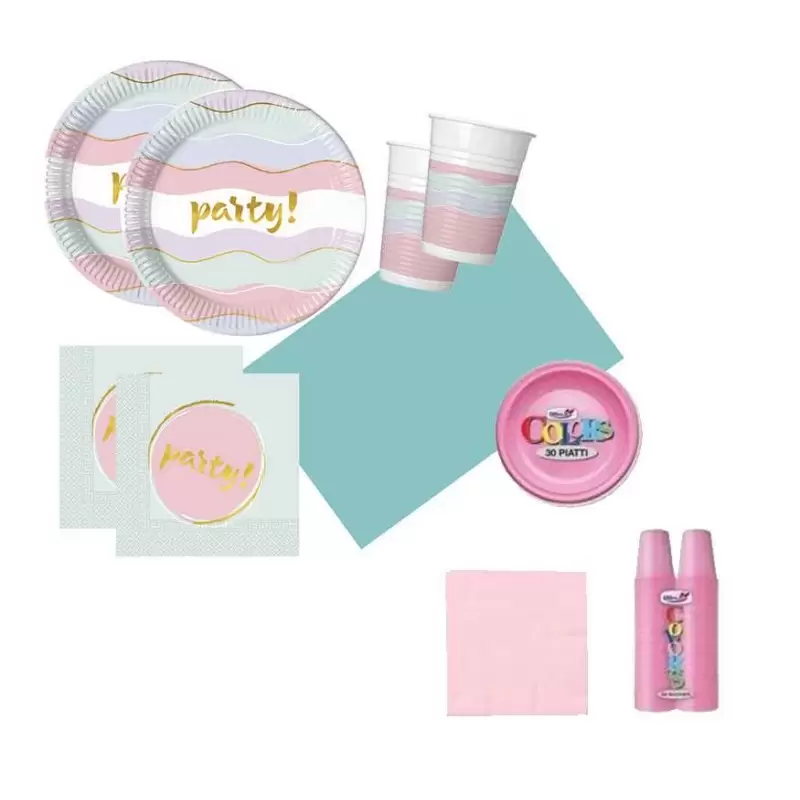 KIT N.7 ELEGANT PARTY - CON MONOCOLORE ROSA